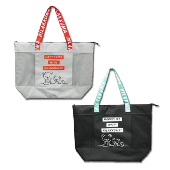 San-X Rilakkuma large tote bag - Grey - Picture 4 of 5